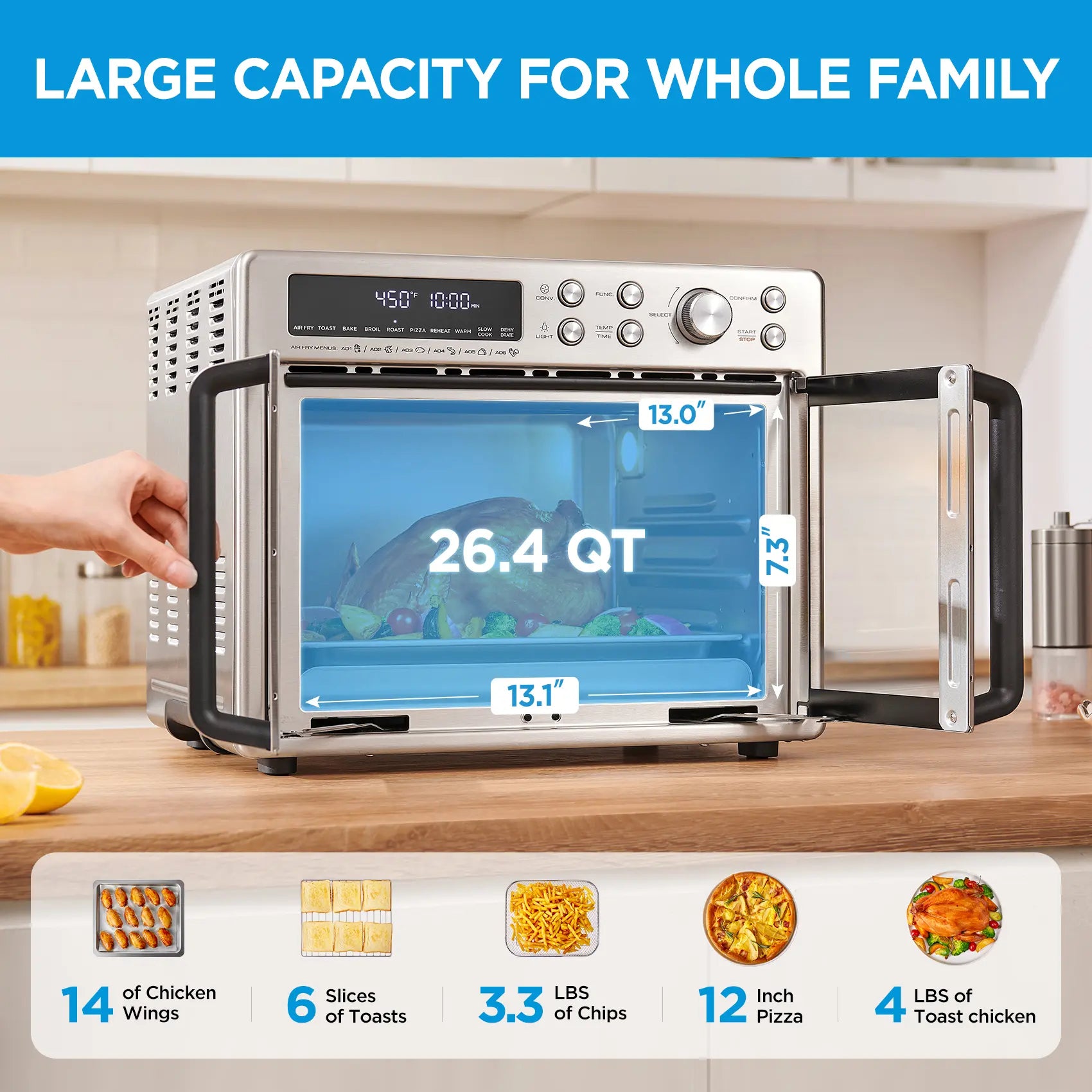Extra Large Air Fryer Countertop Oven Upgrade